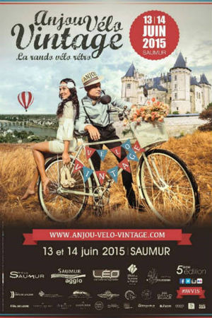 Anjou Vélo vintage 13 et 14 juin 2015 affiche