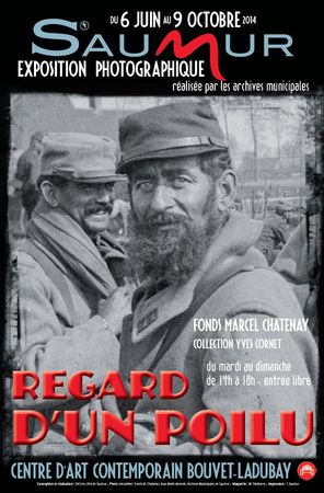 Regard d'un poilu affiche